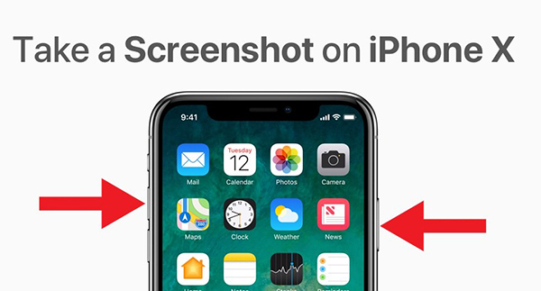 Cách chụp màn hình trên iPhone X aligncenter