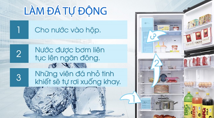 Cách sử dụng chức năng làm đá tự động trên tủ lạnh Samsung