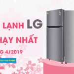 Top 5 tủ lạnh LG bán chạy nhất Điện máy XANH tháng 4/2019