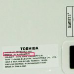 Số Model trên bình thủy điện Toshiba