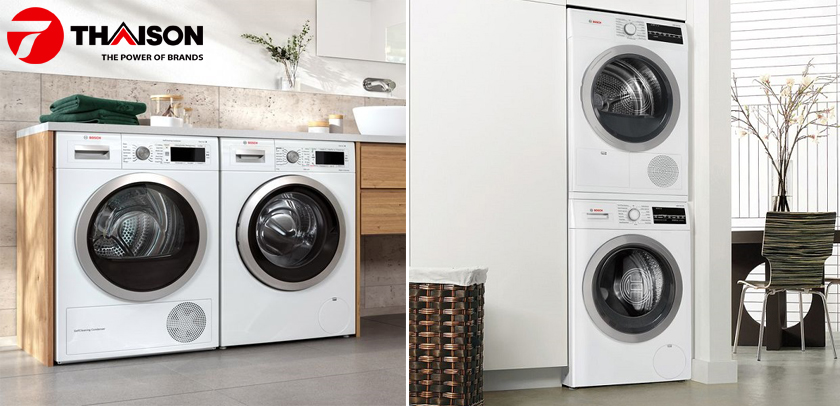 Mua đồng bộ máy giặt - sấy Bosch chính hãng.