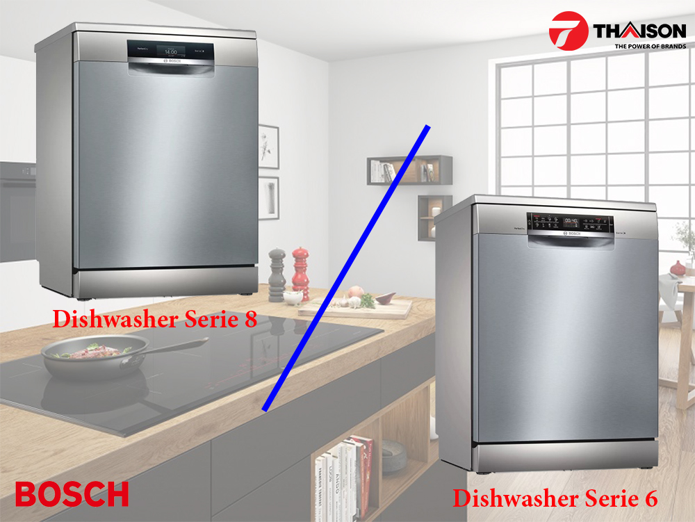 So sánh máy rửa bát Bosch Serie 6 và Serie 8 model 2021. aligncenter