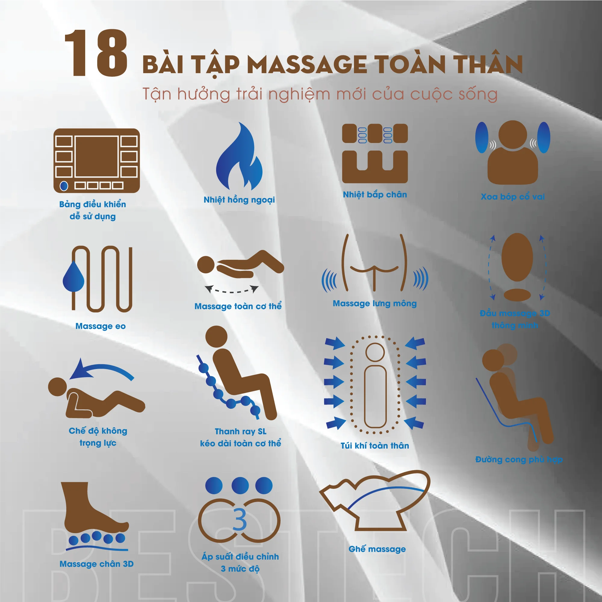Ghe Massage Bestech B 718 18 Bai Tap