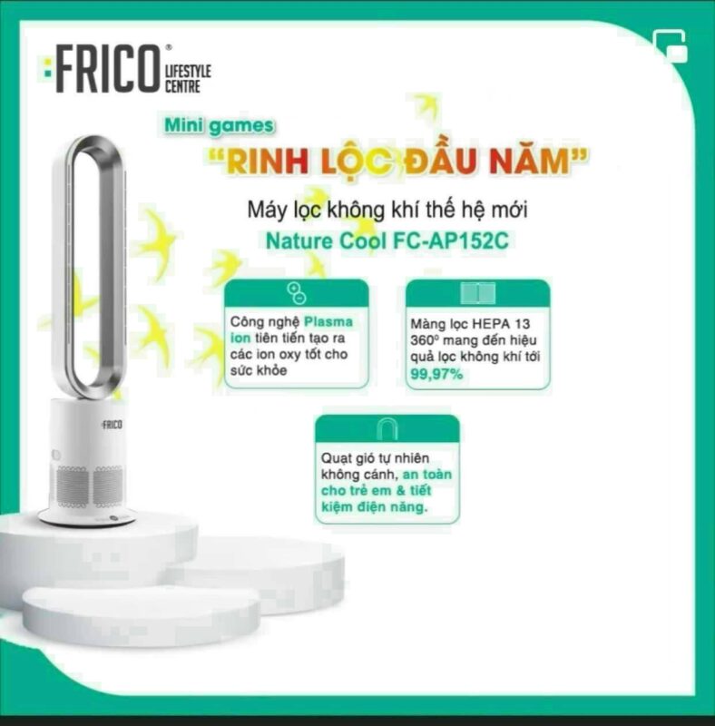 May Loc Khong Khi Frico Ap152c Nature Cool Air Purifier 3