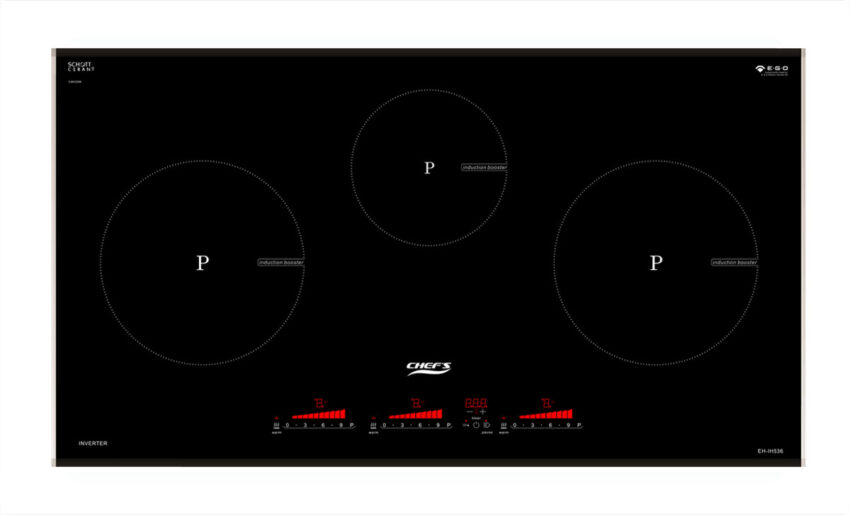 Bếp Từ Chef's EH-IH536 Inverter 3 Vùng Nấu - Chính Hãng, Giá Tốt