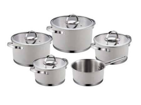 Bộ Nồi Chảo Faster Ultra Luxury 5 Món - Inox 304 Cao Cấp, Bền Bỉ