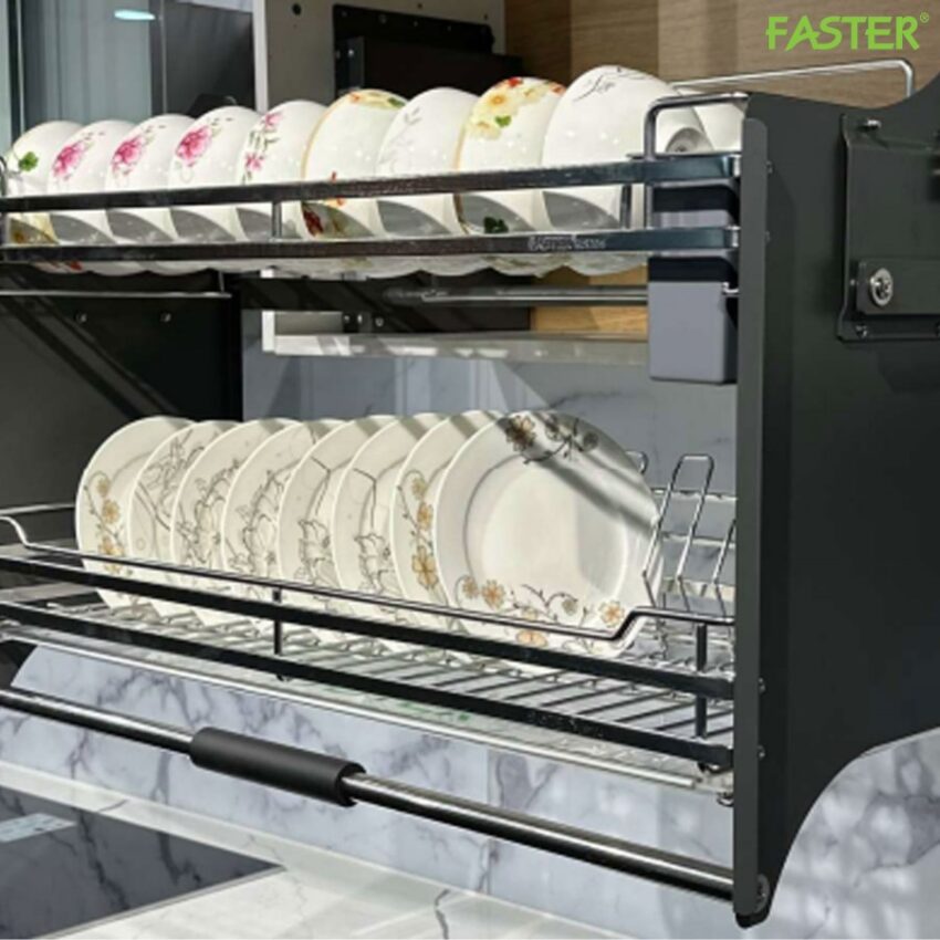 Giá Bát Đĩa Nâng Hạ Faster FSEB70G304 - Inox 304 Cao Cấp, Tiện Nghi