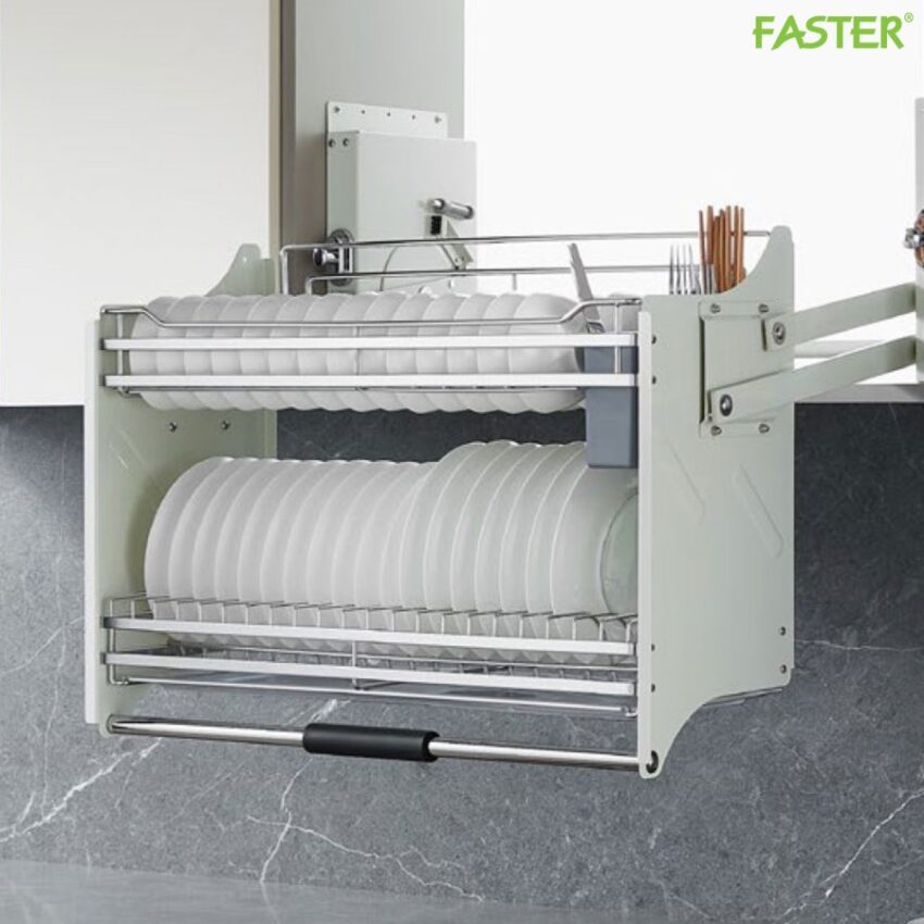 Giá Bát Đĩa Nâng Hạ Faster FSEB700S Inox 304 Cao Cấp - Chính Hãng