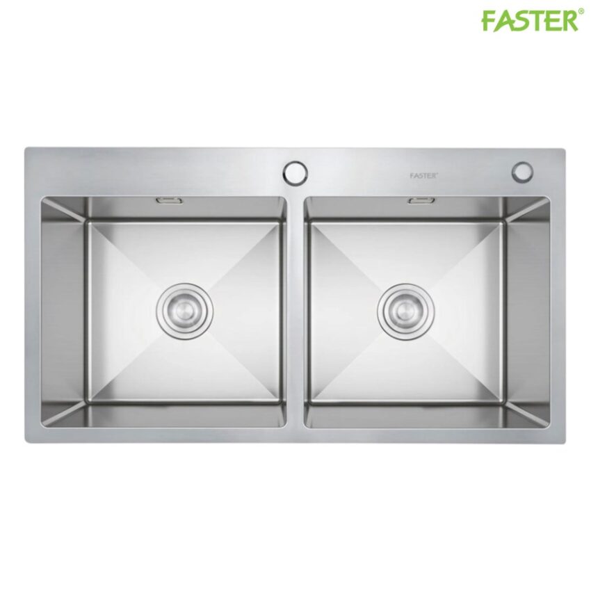 Chậu Rửa Faster FS 8245HA - Inox 304, 2 Hố Cân, Giá Tốt Nhất