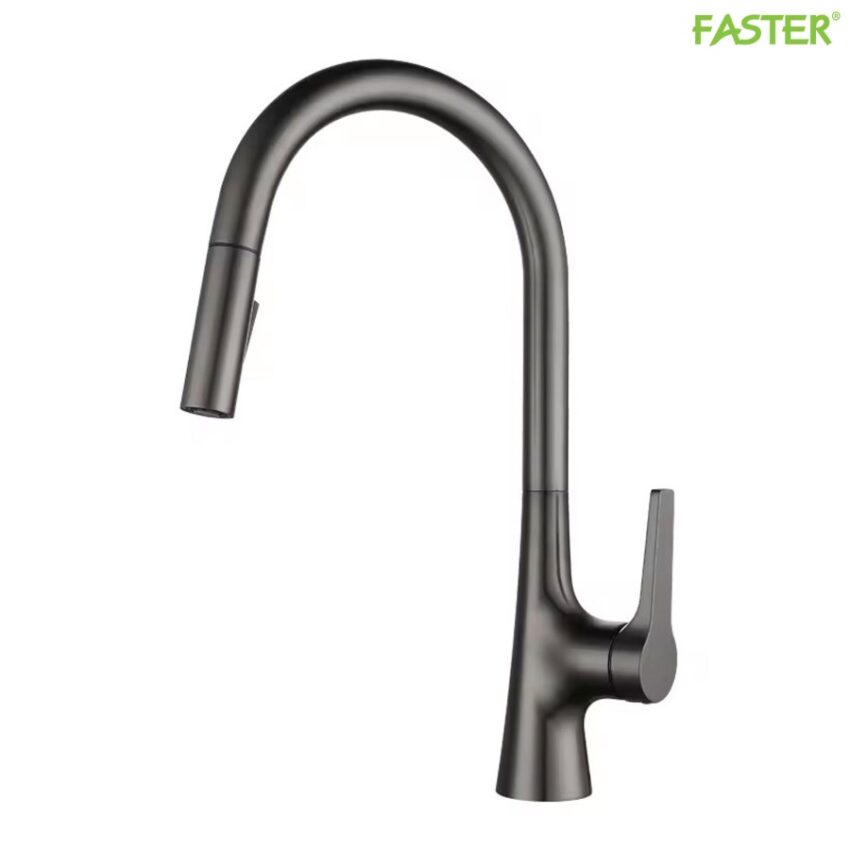 Vòi Rửa Bát Faster FS929G Cao Cấp - Inox 304, Nóng Lạnh, Dây Rút