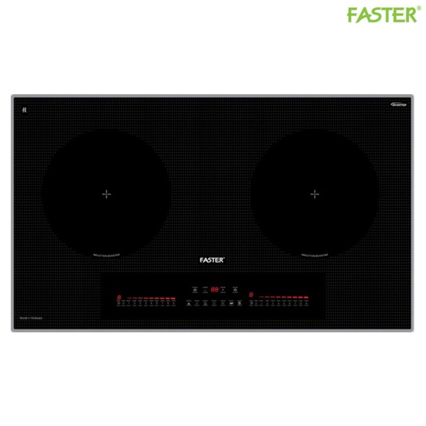 Bếp Từ Faster FS 828I Malaysia - 2 Vùng Nấu, Phím Trượt Hiện Đại