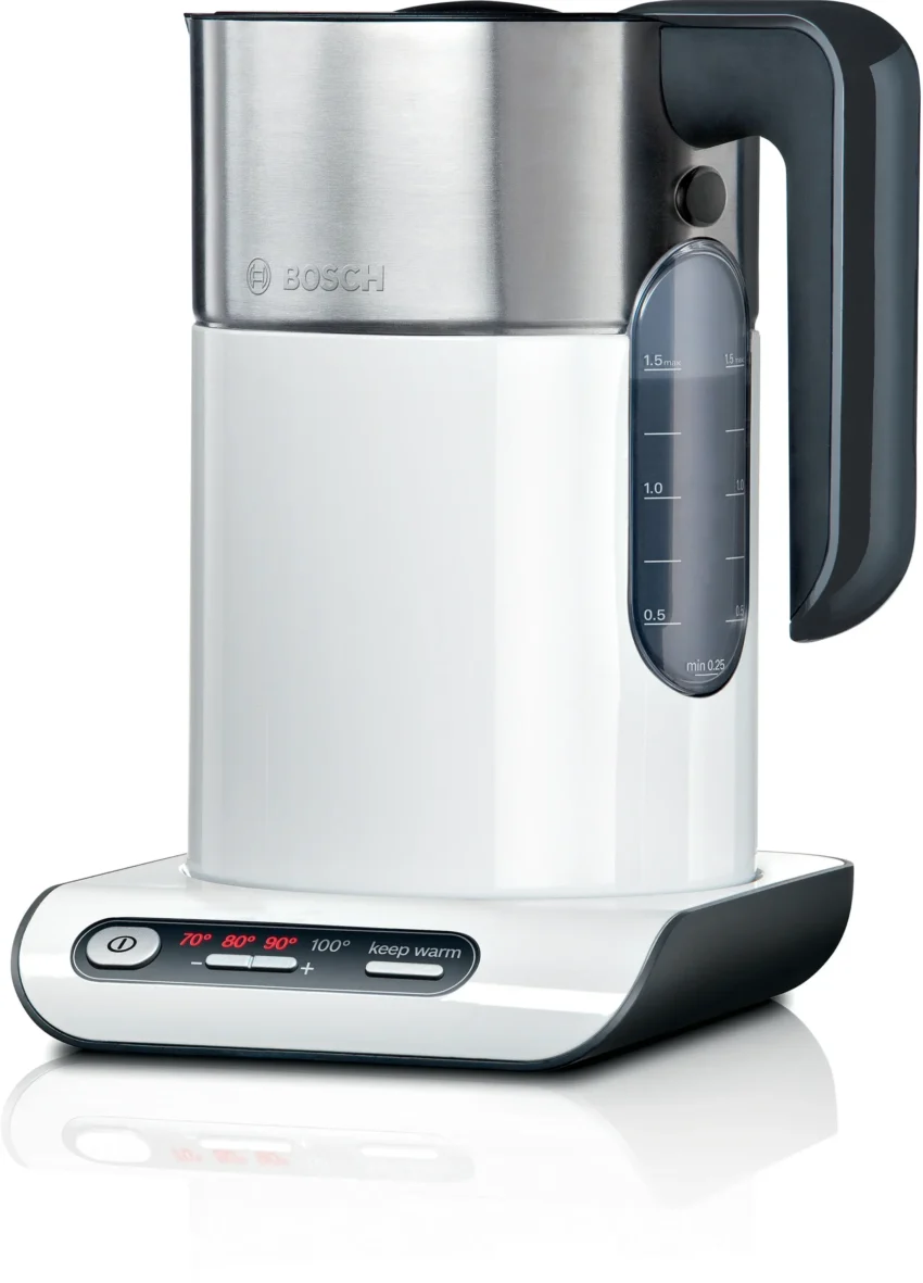 Ấm Siêu Tốc Bosch TWK8611P Styline Trắng - An Toàn, Tiện Lợi