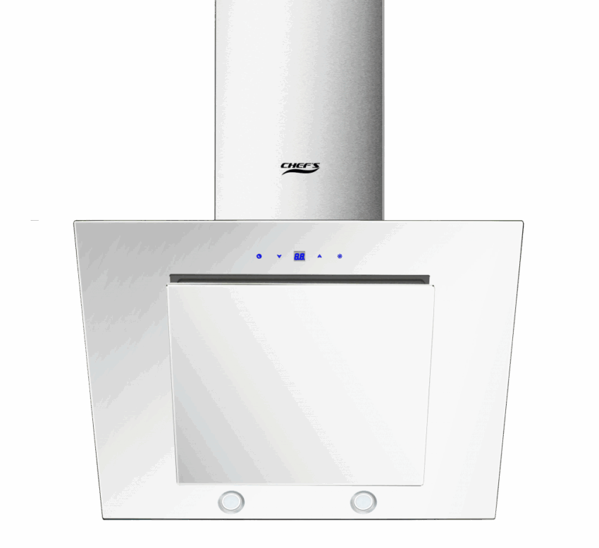 Máy Hút Mùi Chef's EH-R705E7 Kính Trắng - Thiết Kế Vát, Sạch Bếp