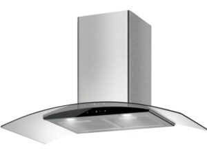 Máy Hút Mùi Bauer BC90EC: Kính Cong, 1100m3/h, Giá Tốt