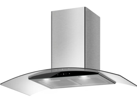 Máy Hút Mùi Bauer BC90EC: Kính Cong, 1100m3/h, Giá Tốt