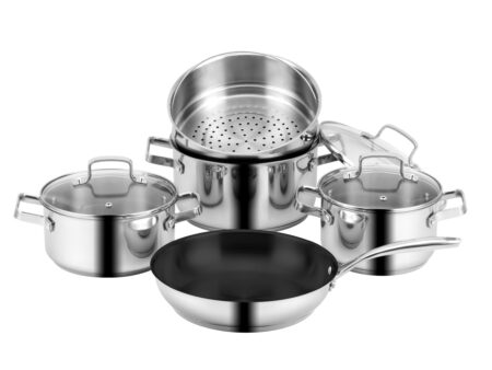 Bộ Nồi Chảo Cao Cấp Eurosun MC1702-Harmony | Đáy Từ, Inox 304