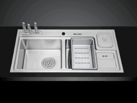 Chậu Rửa Chén Inox MS 8804 Malloca - Thiết Kế Bán Thủ Công, Sang Trọng