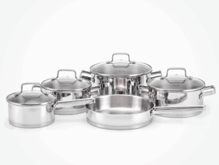 Bộ Nồi Inox Malloca SA-1503 Cao Cấp - 9 Món, Giá Tốt, Chính Hãng