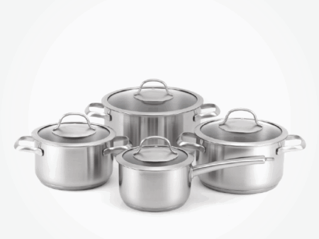 Bộ Nồi Inox Cao Cấp Malloca SA-4002 | 8 Món Đáy 3 Lớp Chính Hãng