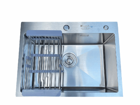 Chậu Rửa Bát Kagol Hai Hố Lệch Nano Đen KT780X430X240 - Chính Hãng