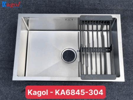 Chậu Rửa Bát Kagol 1 Hố Âm Bàn 68x45 - KAGOL-1-HO-68X45 Chính Hãng