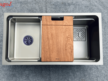 Chậu Rửa Bát Âm Bàn Kagol Nano Xám - Inox Cao Cấp, Chống Ồn
