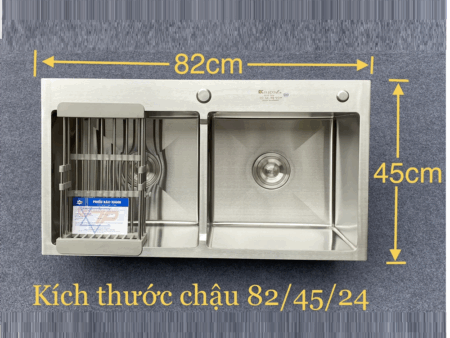 Chậu Rửa Bát Inox Kagol KT82X45X24CM - Bền Đẹp, Giá Tốt