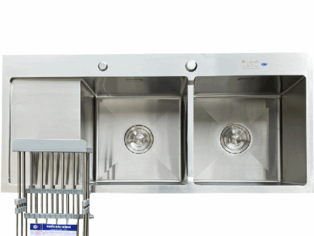 Chậu Rửa Bát Kagol Hai Hố Inox K10045 BAN TRAI - Cao Cấp & Tiện Lợi