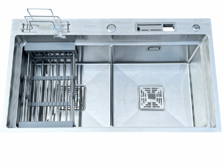 Chậu Rửa Bát Kagol Inox 304 Hai Hố Cao Cấp (KT 82x48x24cm)