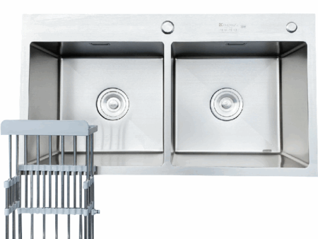 Chậu Rửa Bát Inox 304 Kagol KT88X50X24CM - Bền Đẹp, Cao Cấp