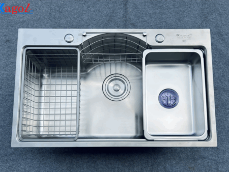 Chậu Rửa Bát Inox 304 Kagol 1 Hố (KT:78x48x24) - Bền Đẹp, Giá Tốt