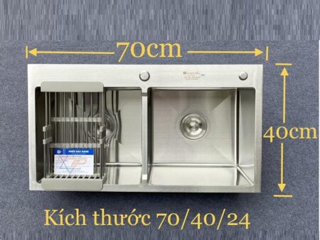 Chậu Rửa Bát Inox Kagol KT700X400X240 Cao Cấp - Giá Tốt Nhất