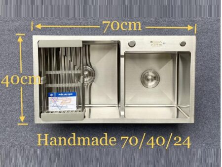 Chậu Rửa Bát Inox Đúc Handmade Kagol KT700X400X240 Chính Hãng