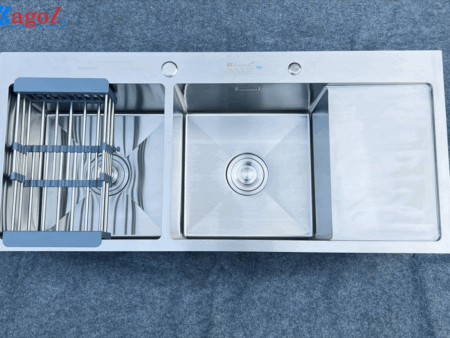 Chậu Rửa Bát Inox Kagol 120x50cm - Bền Đẹp, Sang Trọng Cho Mọi Bếp