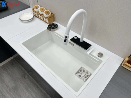 Chậu Rửa Bát Kagol 1 Hố Inox Nano 80x46cm | Mã: KAGOL-CRB-1H-INX-NANO