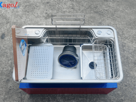 Chậu Rửa Bát Kagol 7848 Inox Vân Sần 1 Hố - Bền Đẹp, Giá Tốt