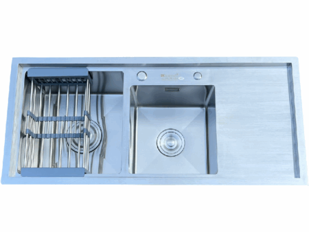 Chậu Rửa Bát Kagol Hai Hố Inox 304 Cao Cấp - Kích Thước 100x45cm