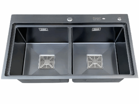 Chậu Rửa Bát Kagol Nano Đen Bậc Thang - Inox Cao Cấp, Bền Đẹp