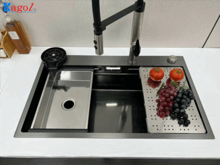 Chậu Rửa Bát Kaol Inox Nano 80x46cm - Bền Đẹp, Sang Trọng, Giá Tốt