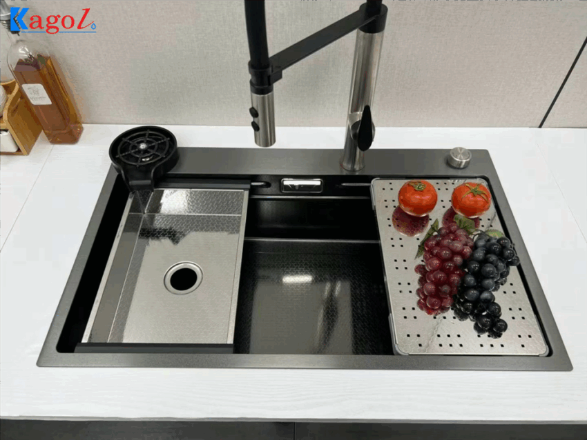 Chậu Rửa Bát Kaol Inox Nano 80x46cm - Bền Đẹp, Sang Trọng, Giá Tốt
