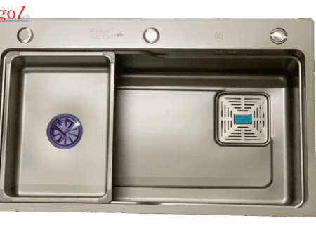 Chậu Rửa Bát Kagol Nano Xám - Inox 304 Cao Cấp, Bền Đẹp Cho Mọi Bếp