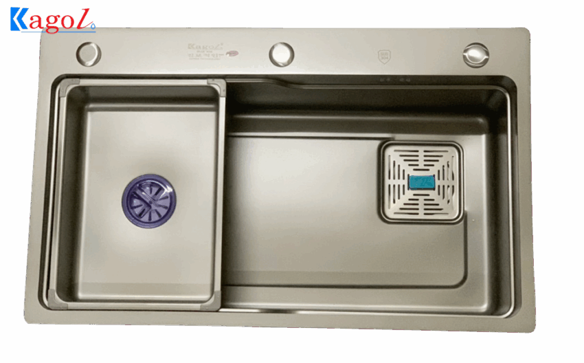 Chậu Rửa Bát Kagol Nano Xám - Inox 304 Cao Cấp, Bền Đẹp Cho Mọi Bếp