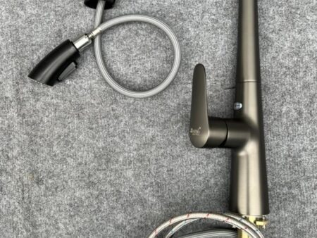 Vòi Rửa Bát Kagol Nano Xám Cần Rút Dài - Tiện Lợi & Sang Trọng