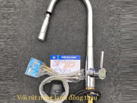 Vòi Rửa Bát Kagol Cần Rút Dài Đồng - Sang Trọng, Bền Bỉ